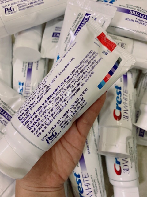 ( HN ) Kem đánh răng Crest 3D White 181g ( mua 3 tặng 1 bàn chải ) | BigBuy360 - bigbuy360.vn