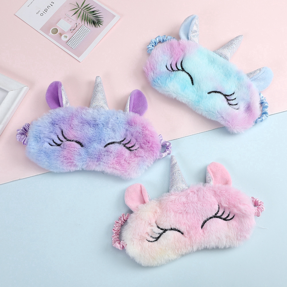 Bịt Mắt Ngủ Hình Kỳ Lân Hoạt Hình Dễ Thương Cho Nữ
