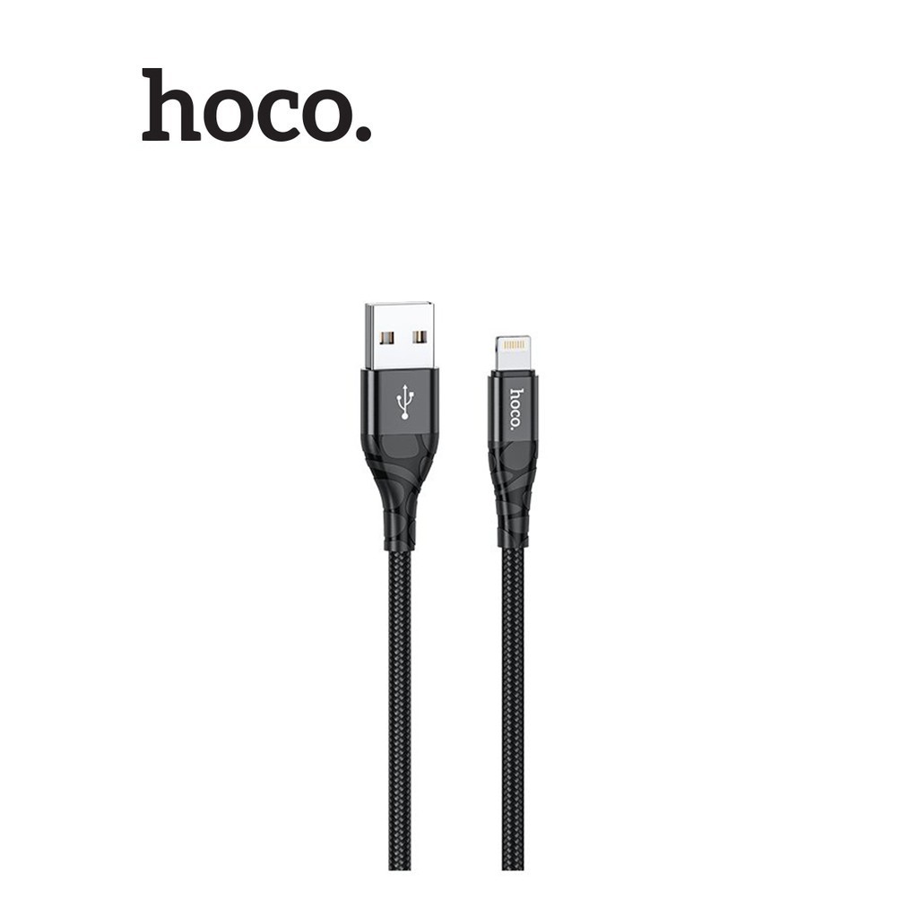 cáp sạc nhanh 2.4a hoco du02 chân dây dù siêu bền truyền tải dữ liệu tốc độ cao cho ip/tablet dài 1m