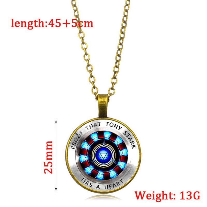 Sale 70% Dây chuyền mặt hình lõi năng lượng người sắt thời trang cá tính,  Giá gốc 130,000 đ - 52A57