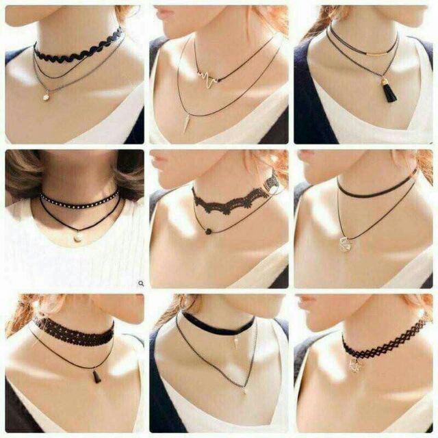 Bộ 12 vòng cổ Choker