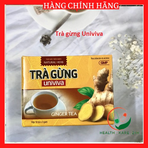Trà gừng hòa tan 100% chiết xuất gừng già tự nhiên chất lượng cao Univiva