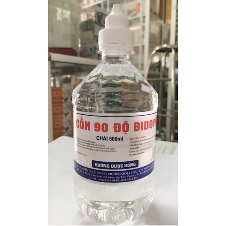 Cồn 70 và cồn 90 Bidopha 500ml, vòi xịt | BigBuy360 - bigbuy360.vn