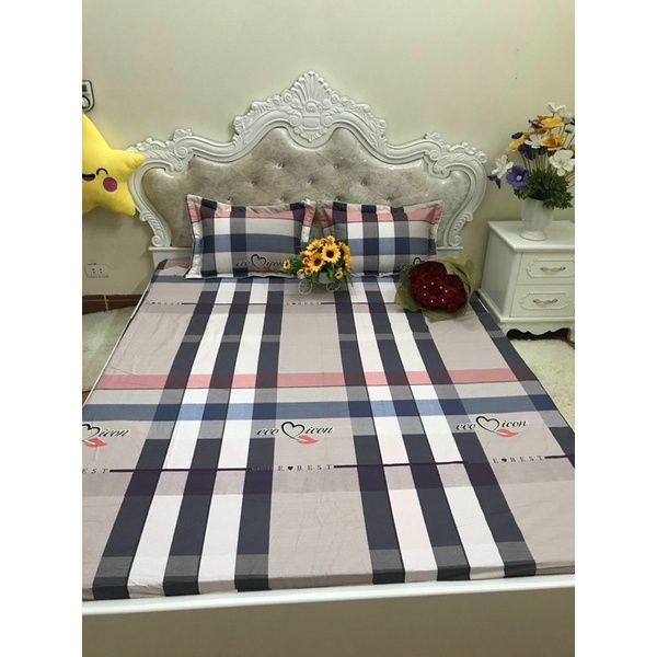 Bộ ga chun Hàn Quốc kèm 2 vỏ gối nằm cao cấp | BigBuy360 - bigbuy360.vn