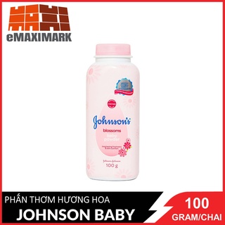 PHẤN THƠM HƯƠNG HOA Johnson Baby (Hồng) 100g / Chai
