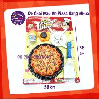 Vỉ đồ chơi làm bánh Pizza Hut nấu ăn bằng nhựa 598E7 - KhaDiTOYS - Đồ chơi nhà bếp cho bé gái