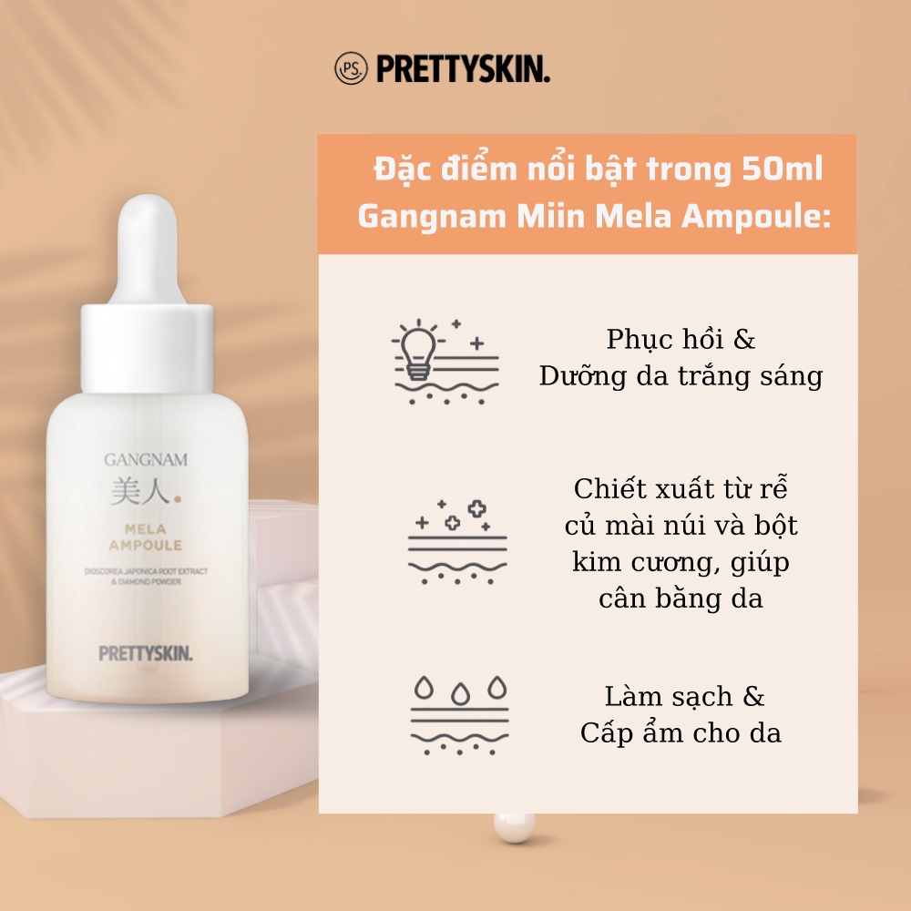 [FREESHIP50K] Tinh chất dưỡng da PRETTYSKIN - Mela Ampoule gấp 2 lần dưỡng chất - Serum B5 - Dưỡng trắng TREEHOUSE SHOP