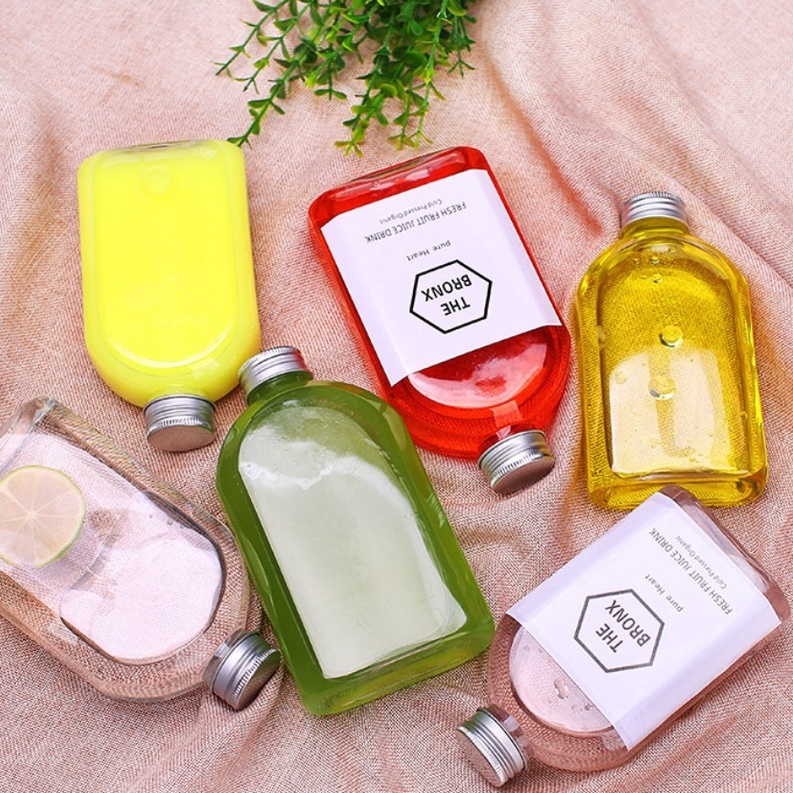 Combo 10 chai thủy tinh dẹt  vuông 250ml