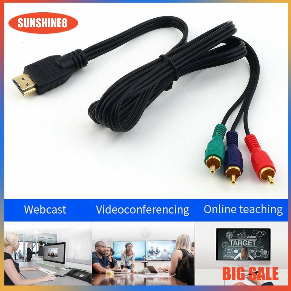 Cáp chuyển đổi 3ft HDMI sang 3 RCA AV chuyên dụng