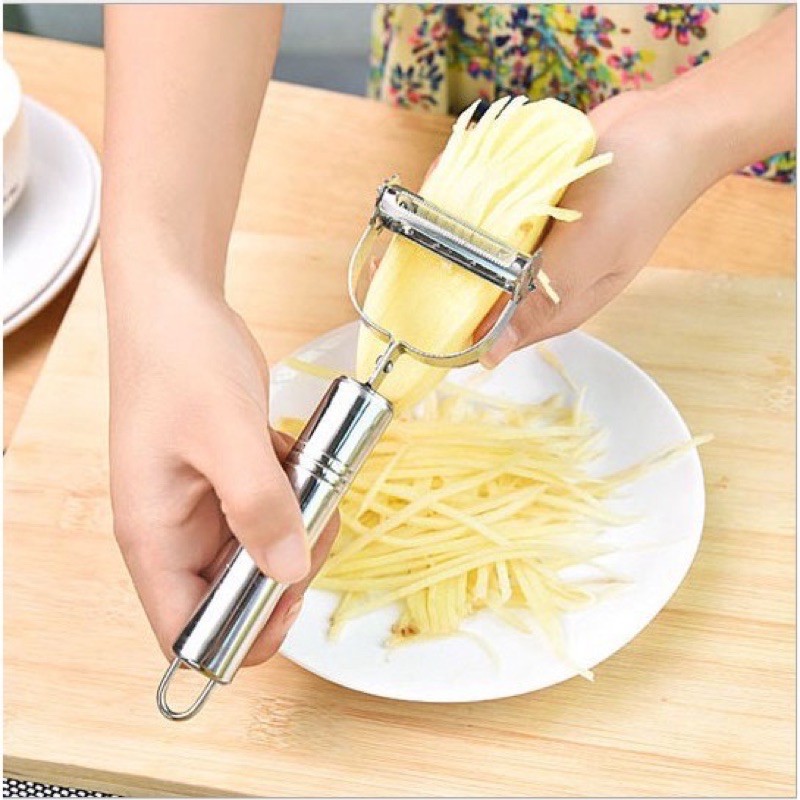 NẠO RAU, CỦ, QUẢ 2IN1 BẰNG INOX CHỐNG HAN RỈ | BigBuy360 - bigbuy360.vn