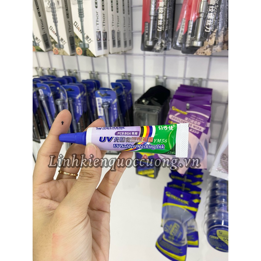 Keo đen làm main Mechanic UV-YM56 (Keo chống chạm)