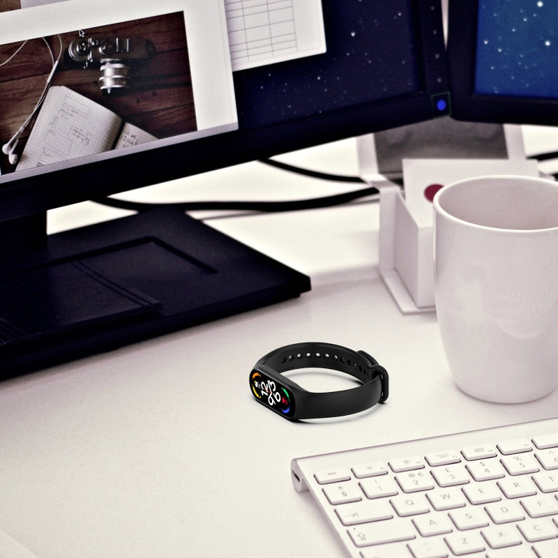 Dây Đeo Đồng Hồ Bằng Silicone TPU Mềm Thoáng Khí Chống Nước Cho XiaomiMi Band 7