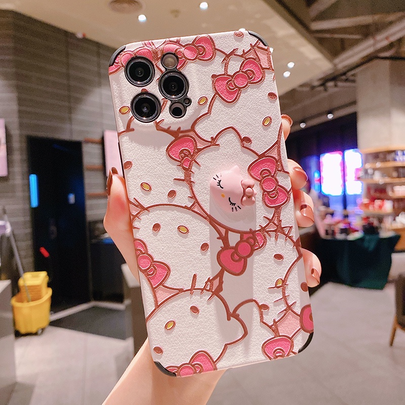 Sanrio Ốp lưng hình Hello Kitty dễ thương cho iPhone