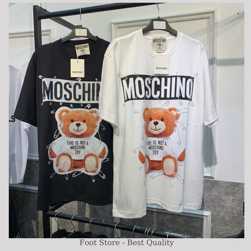 Áo thun Moschino in hình chuẩn 1:1 Áo Moschino in hình nam nữ Unisex