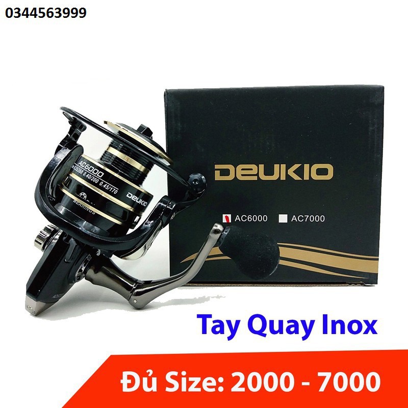 Máy Câu Cá Deukio ACTay Quay Kim Loại giá rẻ bớt ngờ siêu giảm giá
