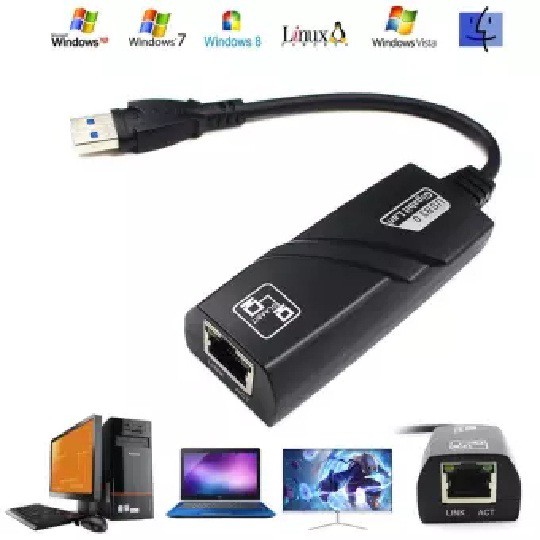 USB 3.0 sang 10/100/1000 Mbps Gigabit RJ45 Ethernet LAN Adapter Cho MÁY TÍNH-quốc tế