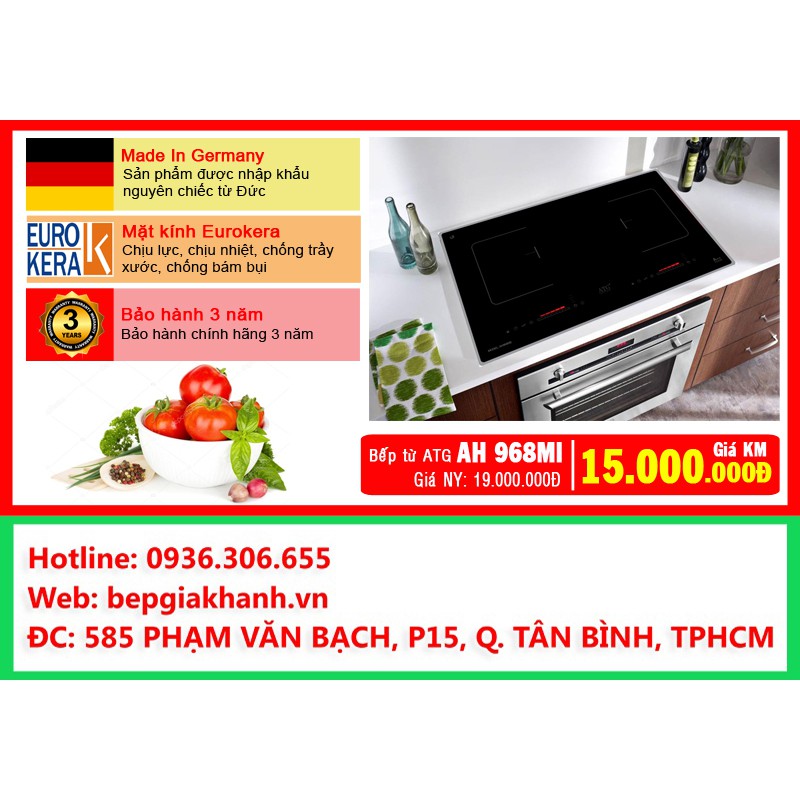Bếp Từ Đôi ATG-AH968MI