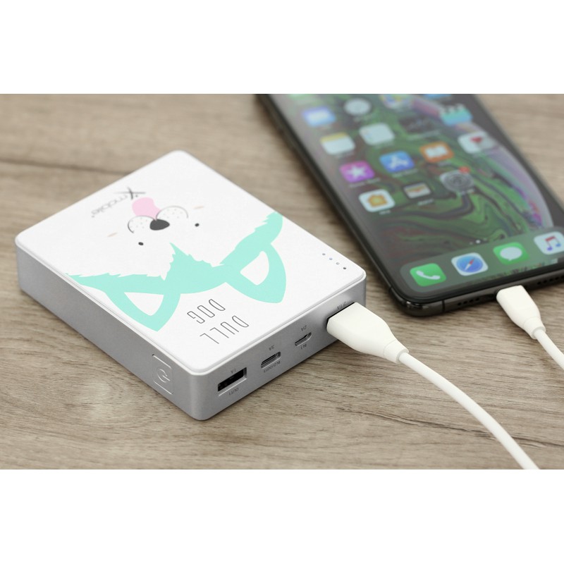 Pin sạc dự phòng 10.000 mAh Xmobile Gram 4 Dull Dog Xanh lá (Mới 100%, bảo hành chính hãng 12 tháng)