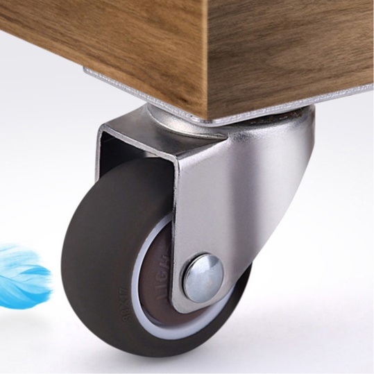 Combo 8 Bánh xe cao su xi ni ken cao cấp, bánh xe vali cao cấp cực bền và êm