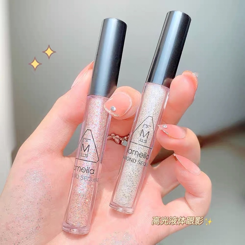 Nhũ mắt gel nhũ kim tuyến lấp lánh hạt to dạng lỏng bling bling Diamond Lameila trang điểm mắt