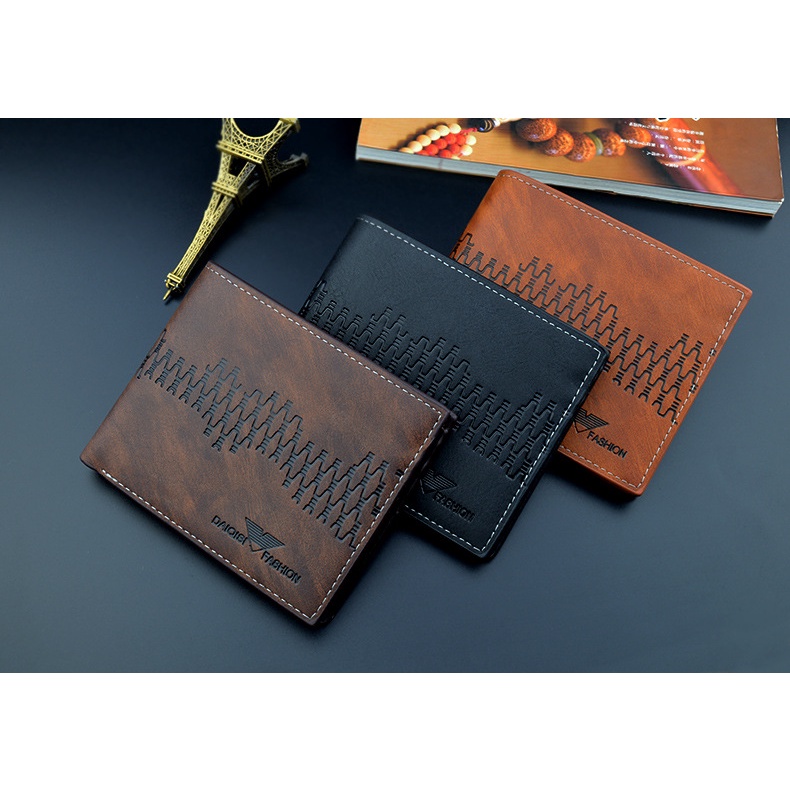 Ví nam da Ví da nam Bóp nam da thời trang thiết kế sang trọng đẹp tiện ích CÓ NGĂN KHÓA KÉO