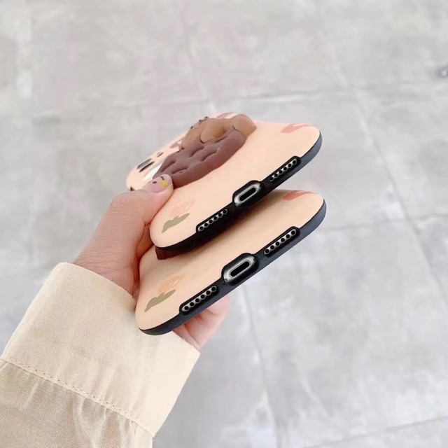 Ốp điện thoại TPU Iphone kèm popsocket