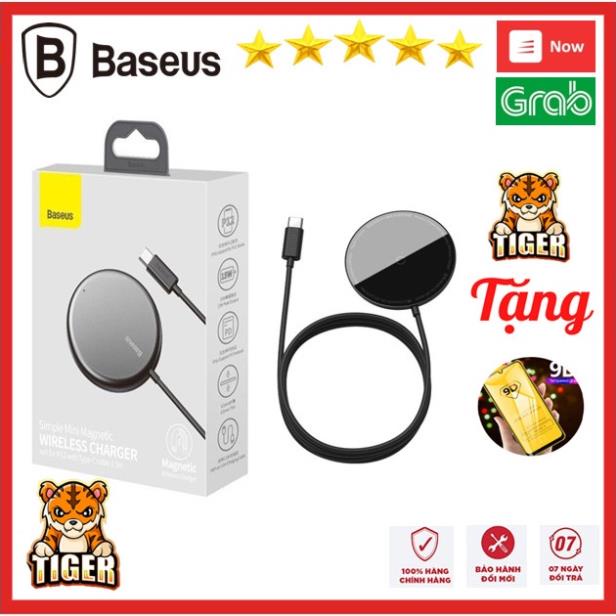 Đế sạc không dây nam châm Baseus dành cho iPhone 12 Series 15W sạc nhanh Quick Wireless Magsafe Quick charger