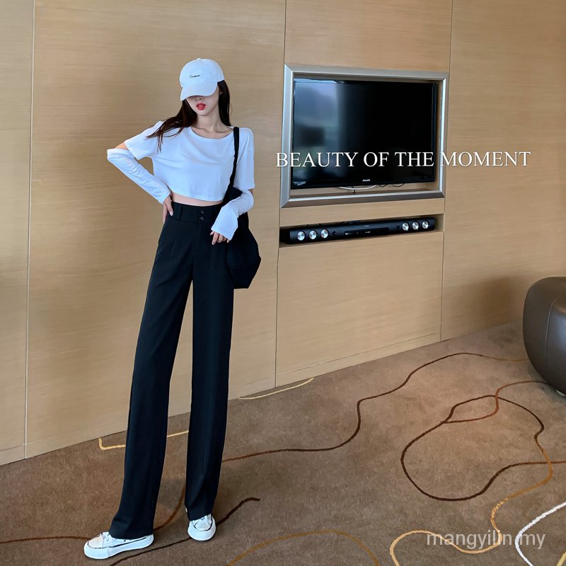 Quần Dài Ống Rộng Lưng Cao Tôn Dáng Hợp Thời Trang | BigBuy360 - bigbuy360.vn