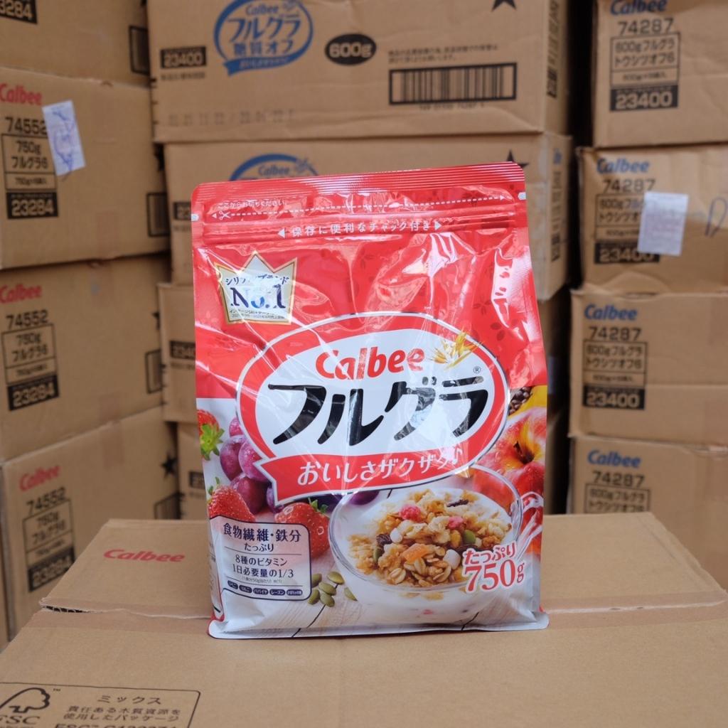 Ngũ Cốc Calbee Ăn Kiêng Giảm Cân Nhật Bản Mix Sữa Chua Hoa Quả Trái Cây Dùng Ăn Sáng