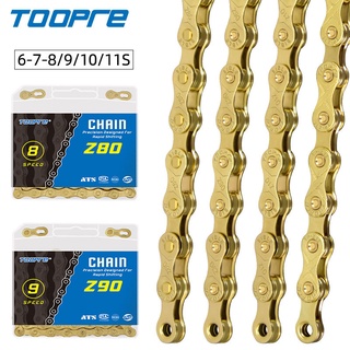 Dây sên TOOPRE mạ vàng 6-8 / 9 / 10 / 11S phụ kiện chuyên dụng cao cấp dành cho xe đạp
