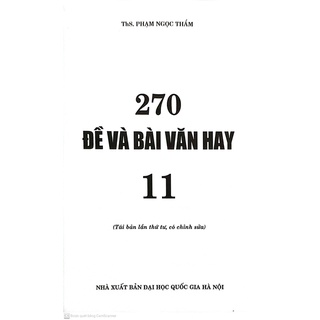 Sách - 270 Đề và Bài văn hay 11