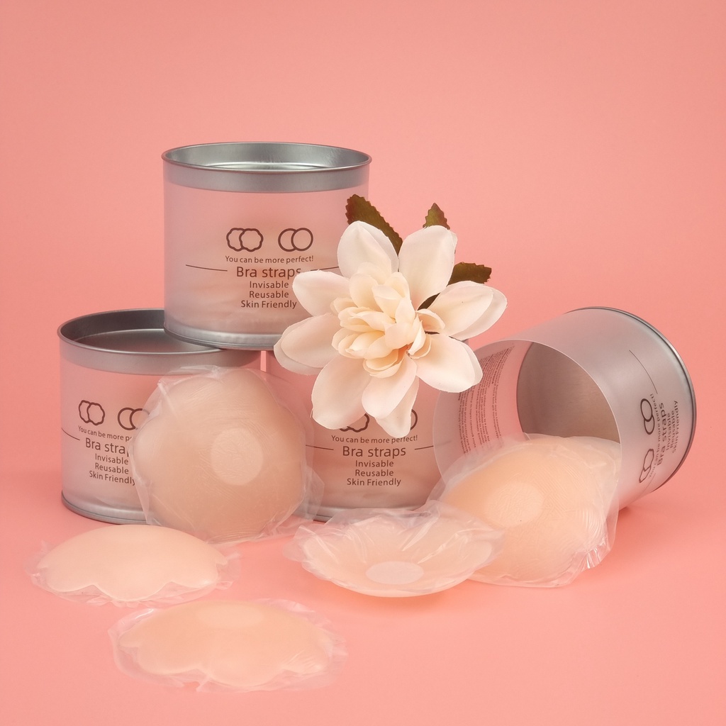 Hộp Dán Ngực Set 5 Đôi Bản Nhỏ Siêu Dính Tái Sử Dụng Được Nhiều Lần Dán Loại 1 Cao Cấp Đường Kính 5cm EBPK01