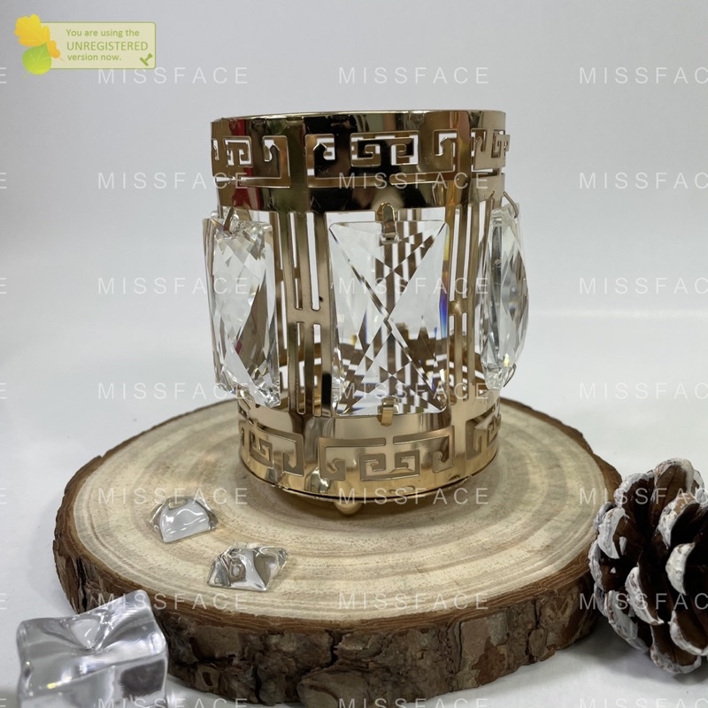 Cốc cắm cọ pha lê sang chảnh ( ib shop chọn mẫu )