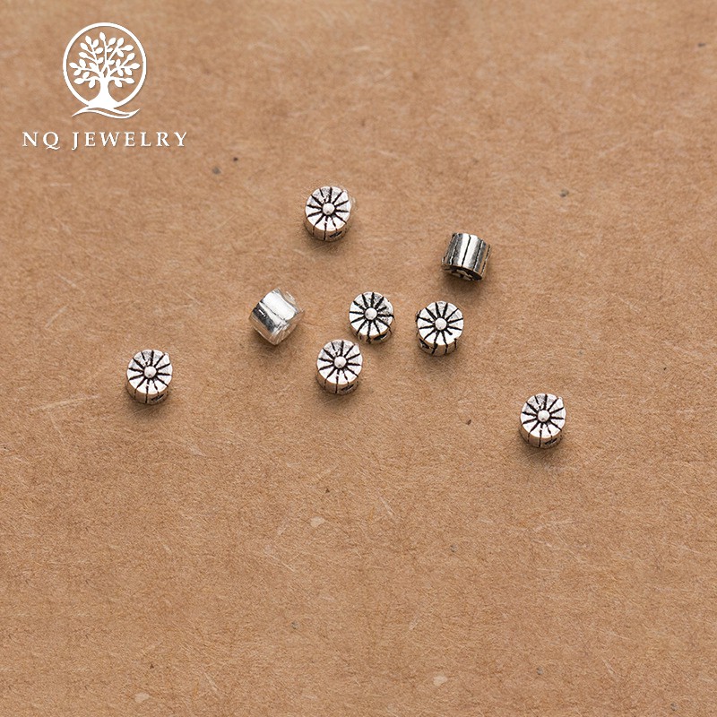 Charm bạc hình bánh trung thu - NQ Jewelry