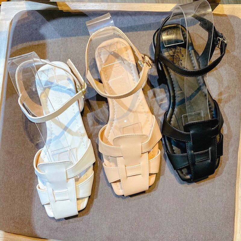 SHU STORE - GIÀY SANDAL NỮ THỜI TRANG QUAI RỌ ĐẾ BỆT