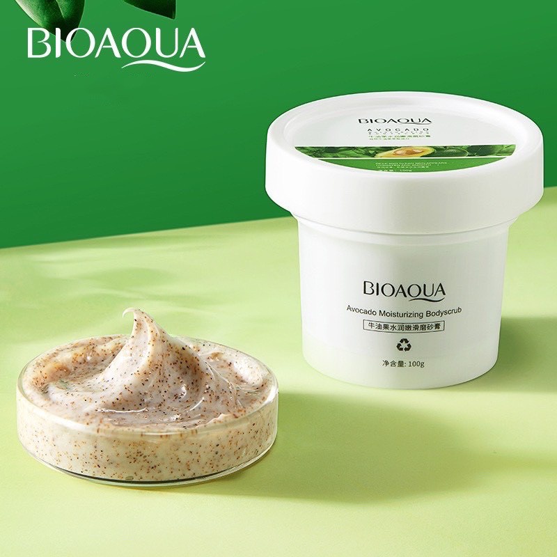 [N65] Tẩy tế bào da chết Bioaqua Avocado ,Scrub quả bơ dịu nhẹ làm sạch da