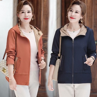 Áo khoác gió thời trang nữ trung niên