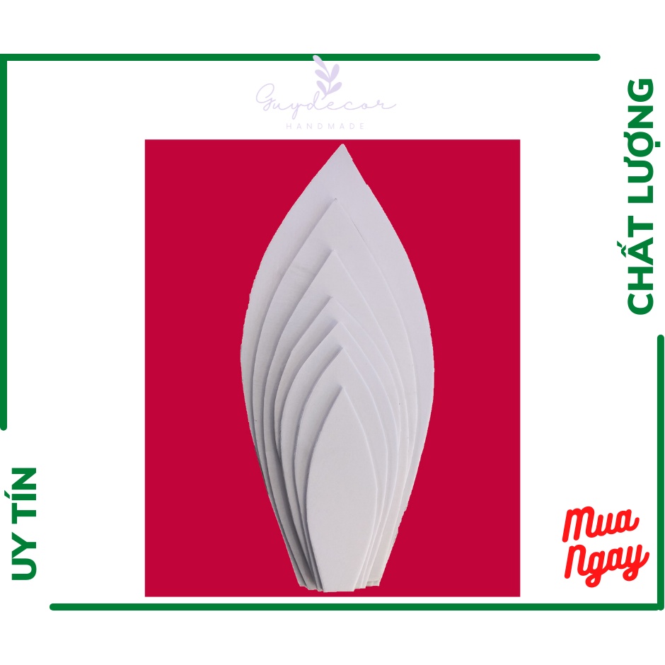 Bộ Mẫu Cánh Hoa 7 Cánh  Chất Liệu Form 15cm - 45cm