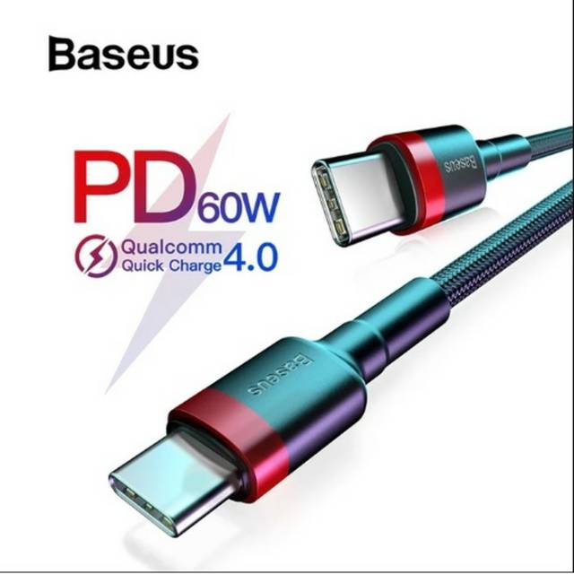 Dây Cáp Sạc Baseus Usb Type C 60 Wat Qc4.0 1 M Pd 3.0 Chất Lượng Cao