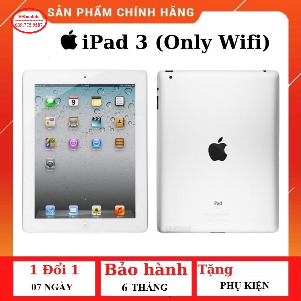 máy tính bảng i pad 3 wifi 16GB/ 64GB | WebRaoVat - webraovat.net.vn