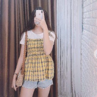 Set áo dây peplum