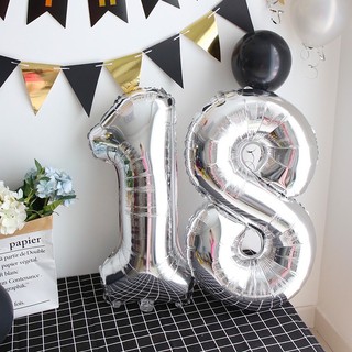 Bóng số size to 70cm trang trí sinh nhật