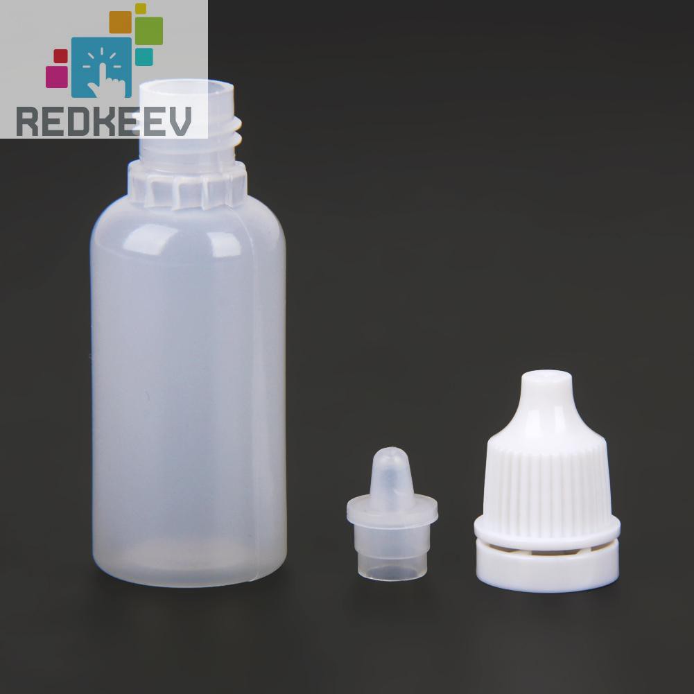 (Hàng Mới Về) Set 50 Lọ Rỗng Đựng Dung Dịch Nhỏ Mắt Dung Tích 5 / 10 / 15ml Tiện Dụng