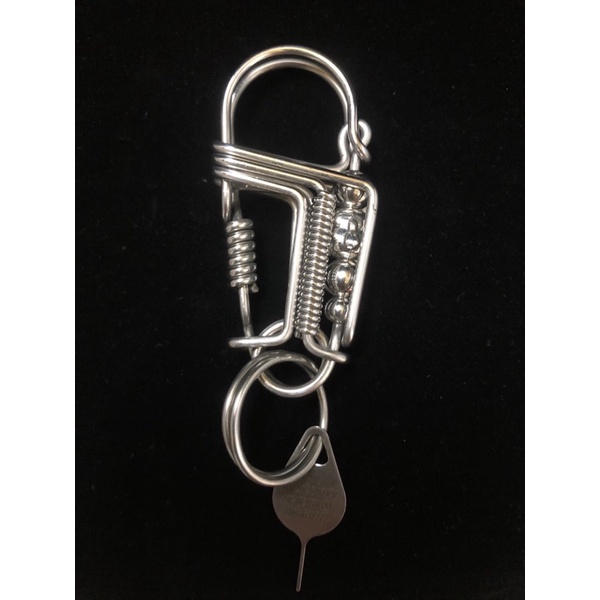 Móc khoá inox thần tài gõ cửa