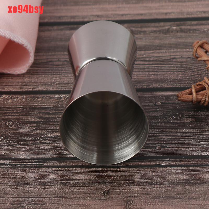 [xo94bsy]15/30 Ml Stainless Steel Cocktail Shaker Cup Bar Dual Shot Drink Spirit Measure