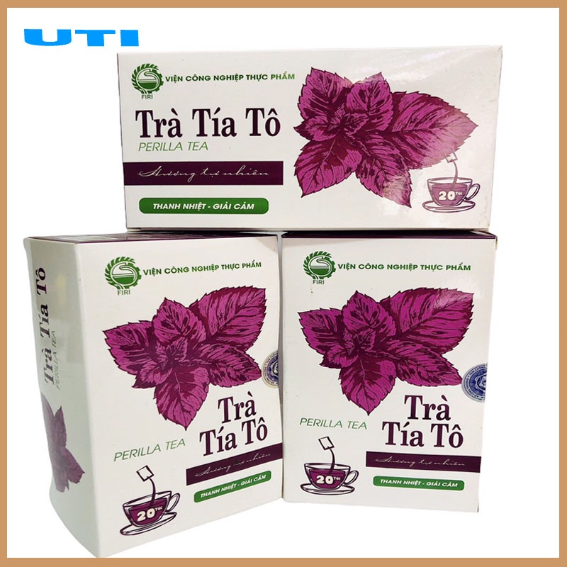 Trà Tía Tô Thanh nhiệt,Giải cảm,Giải độc,Hỗ trợ sau tiêm hộp 20 túi lọc