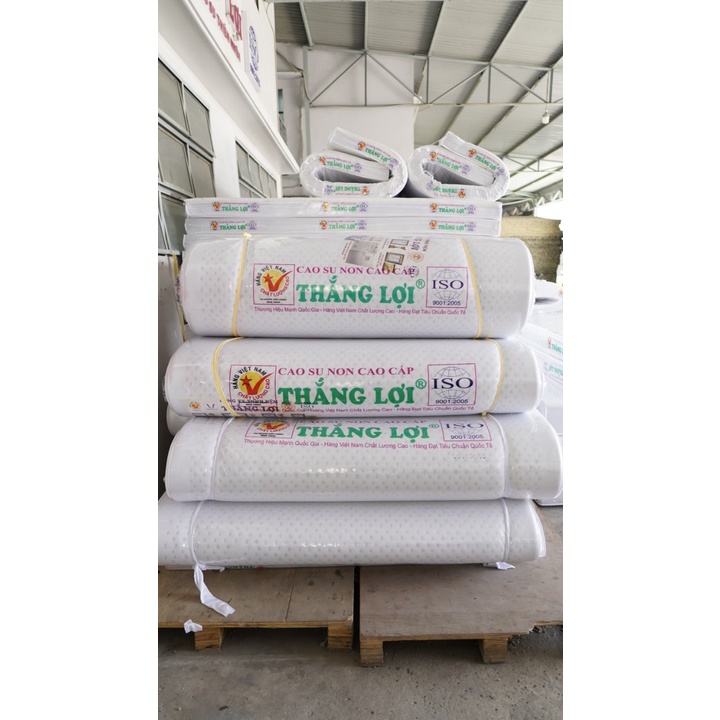 Nệm Cao Su Non Cao Cấp Thắng Lợi Đệm cao su tổng hợp Cam Kết Chính Hãng