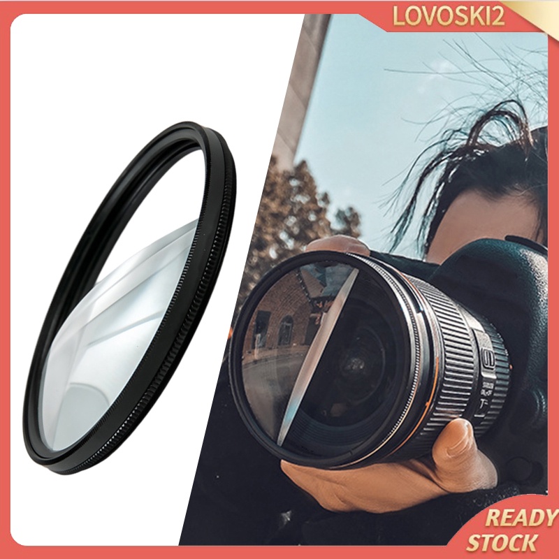 [LOVOSKI2]Quality 77mm Split Field Filter+2 Diopter Prism Filter Camera Accessories