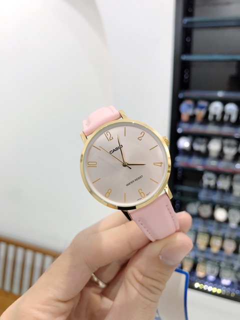 Đồng hồ Casio nữ LTP-VT01GL-4B dây da chính hãng