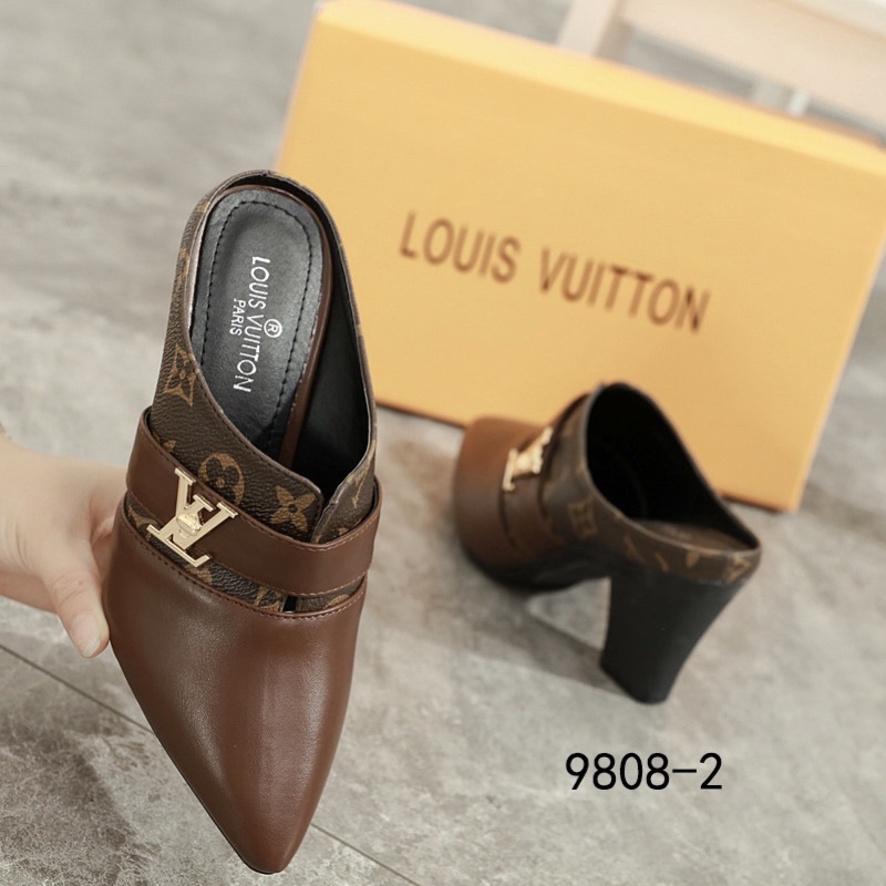 Giày Sandal Louis Vuitton monogram damier 7cm HB9808-2 dành cho nữ